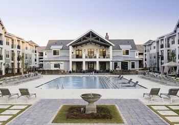 Pool with lounge chairs